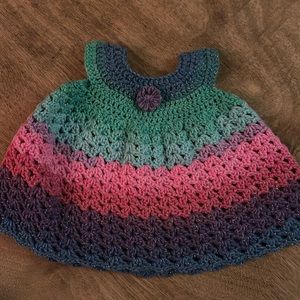 Hand knitted Dress. Made with care.🍒